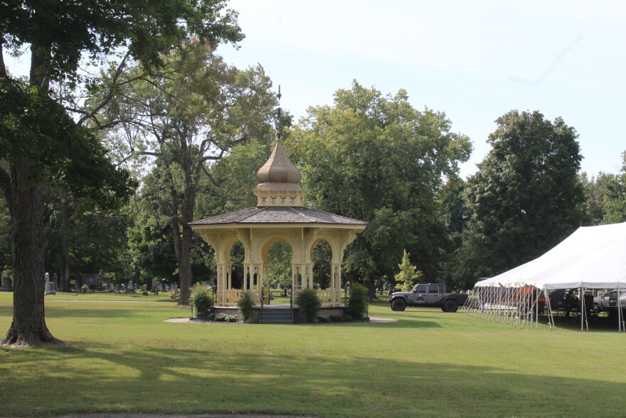 Gazebo at Maple Park Cemetery in Springfield