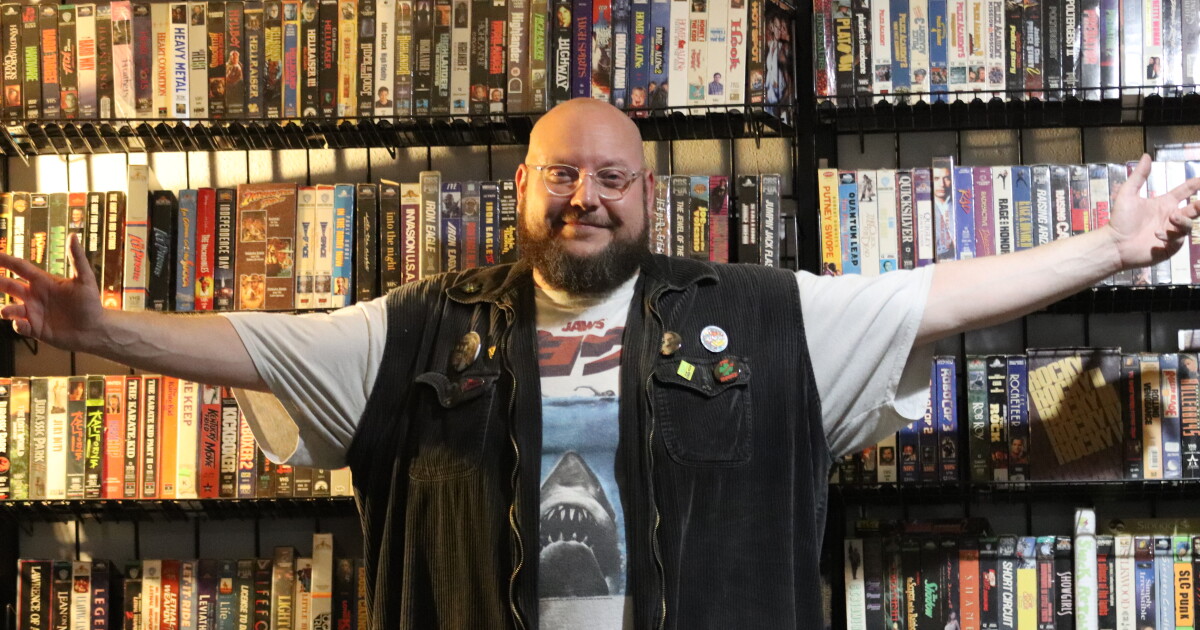 This Oklahoma man had thousands of VHS tapes. Why he's letting them all go