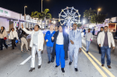 North Miami elected officials walk down the streets during the "Carnivals Around the World” celebration. (Courtesy of the City of North Miami)