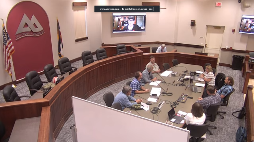 Montrose City Council in a contentious special meeting on August 26th
