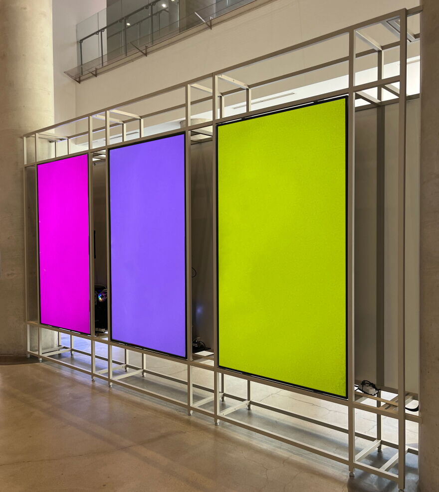 'Time No Time' art panels.