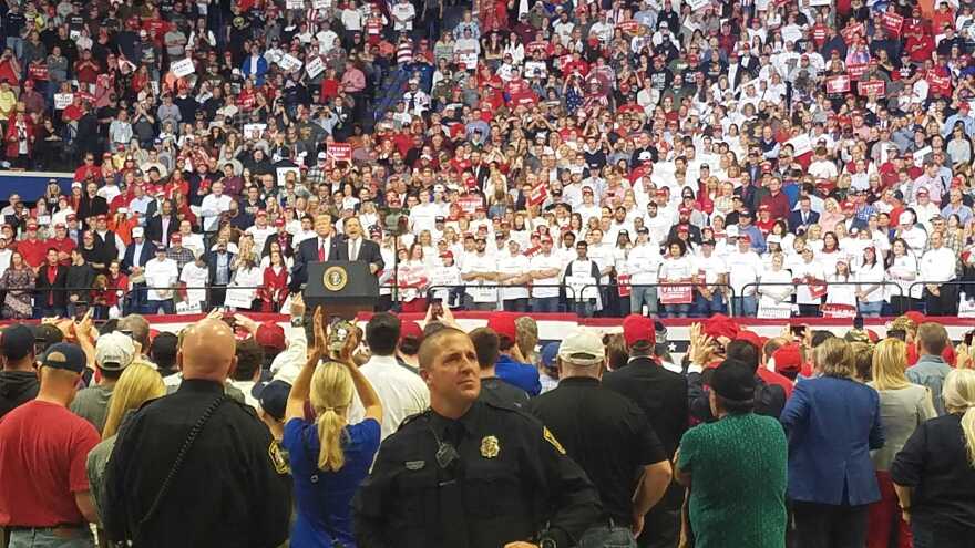 President Trump stumps for Gov. Matt Bevin in Lexington on 11/4/19