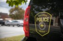 Columbia Police Department logo on CPD car.