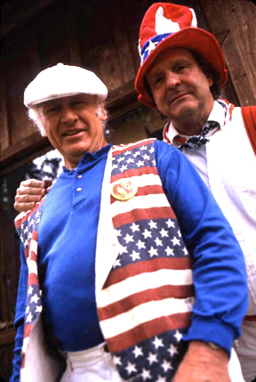 (From L to R:) Undated photo of Ken Kesey and Ken Babbs, longtime friends and founders of the Merry Pranksters.