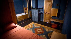 A room at Sky Cave Retreats, where visitors spend days in total darkness.
