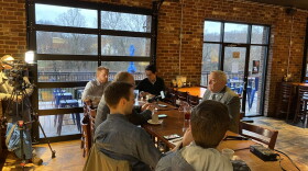 Kentucky Senate President Robert Stivers meets with media at Goodwood Brewing and Spirits, the morning of 01-09-24