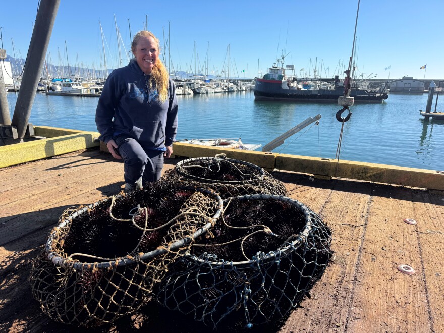 Stephanie Mutz is a sea urchin fisherman in Santa Barbara