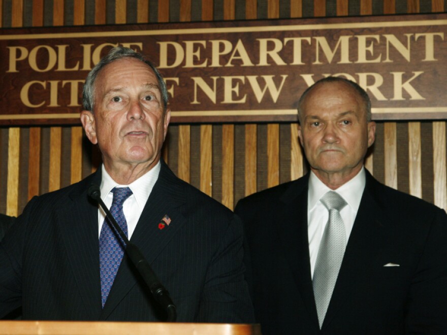 New York Mayor Michael Bloomberg (left) and Police Commissioner Raymond Kelly hold a news conference on Thursday to discuss a "credible but unconfirmed" terrorist threat.