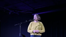 Alyssa Rigazio speaks at the Long Story Short show on March 11, 2026 in Portsmouth, NH.