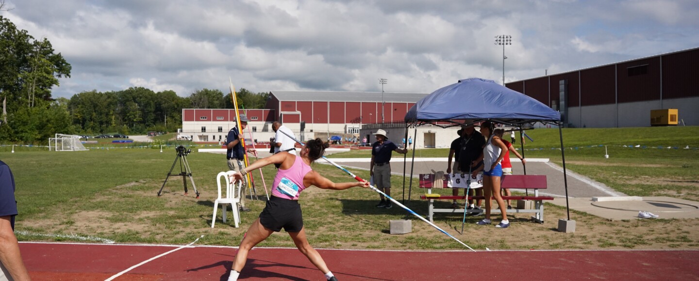 Competitors at the Women's Decathlon World Championships in 2025.