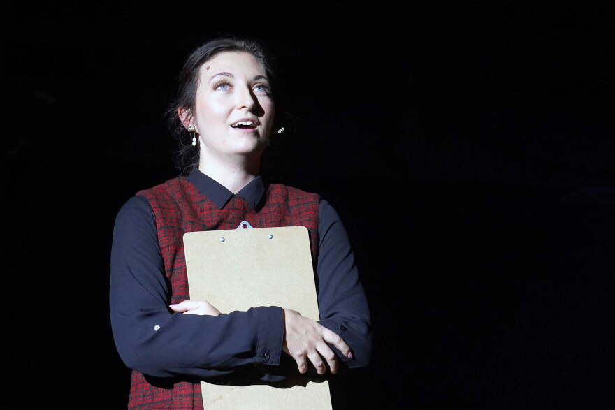 Jacynne Best rehearses "It Had to Be You" at the Triumvirate Theatre in Kenai, Alaska, on Monday, Oct. 19, 2026.
