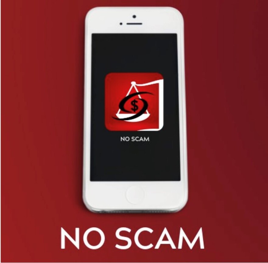 Picture of No Scam App on Phone