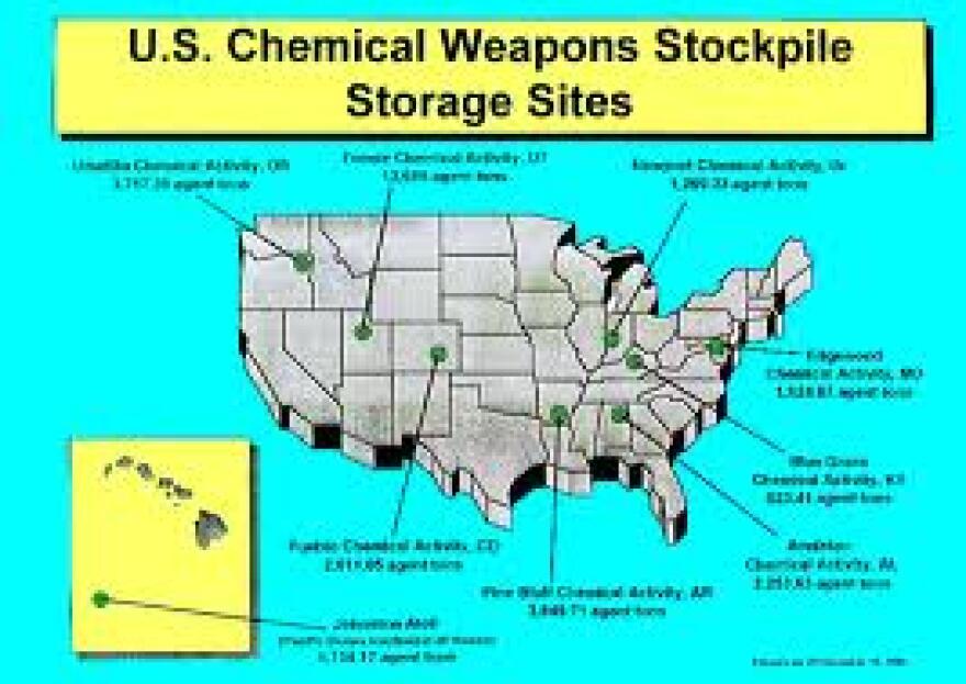 U.S. Chemical Weapons Stockpile and Destruction Sites Map and Photos