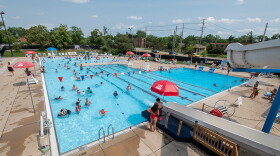 The public pool at Veterans Memorial Park in Ann Arbor.