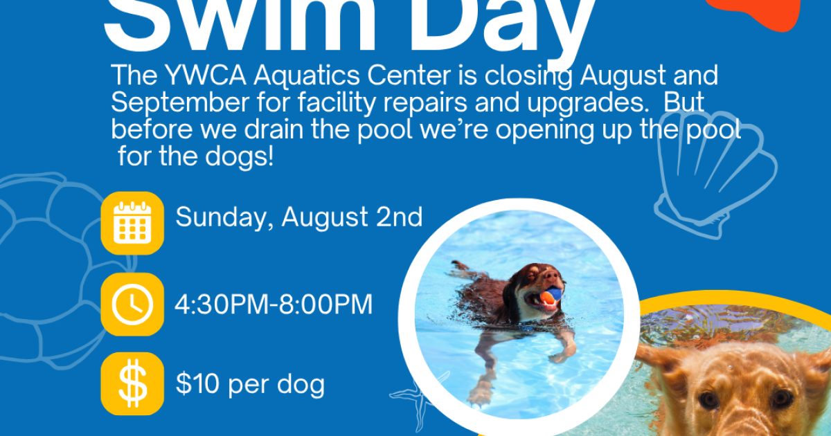YWCA Pool Doggie Swim Day!