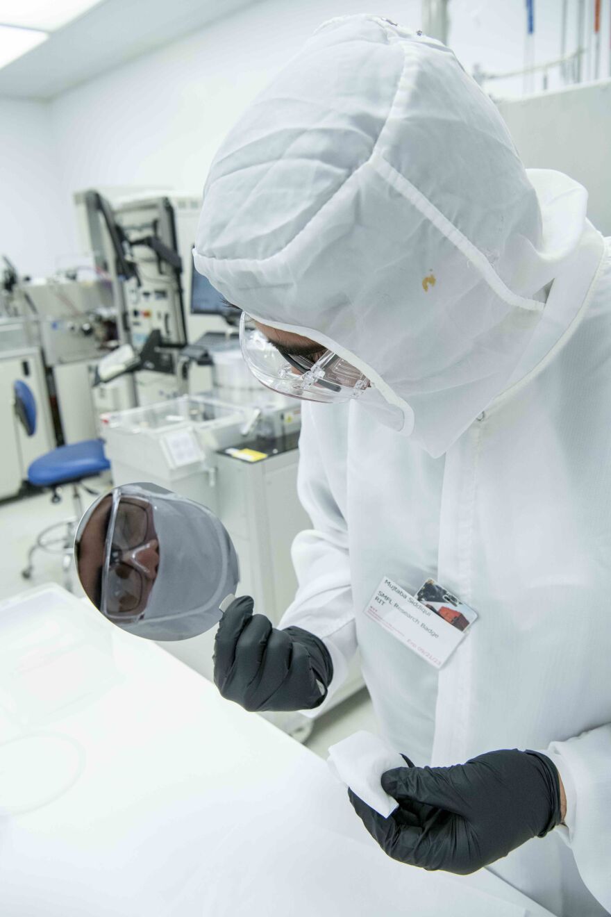 RIT’s cleanroom, located in the Kate Gleason College of Engineering, is undergoing updates this summer in recognition of the demand for increased research and teaching related to computer chip design, development, and manufacturing.