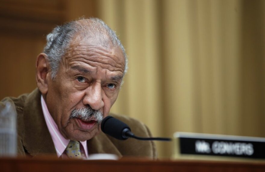 Former President Bill Clinton was among those honoring US Rep. John Conyers Monday at his funeral in Detroit. Conyers represented Michigan for five decades before stepping down in 2017. 