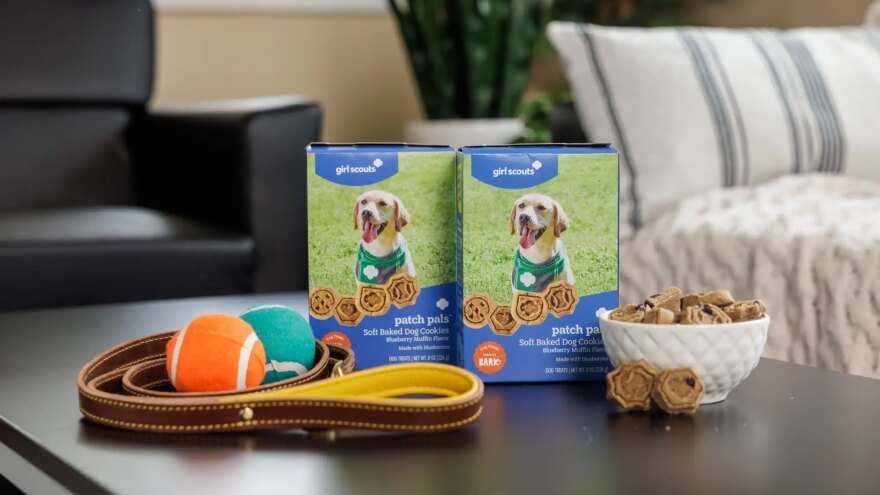 AP Girl Scout dog biscuits