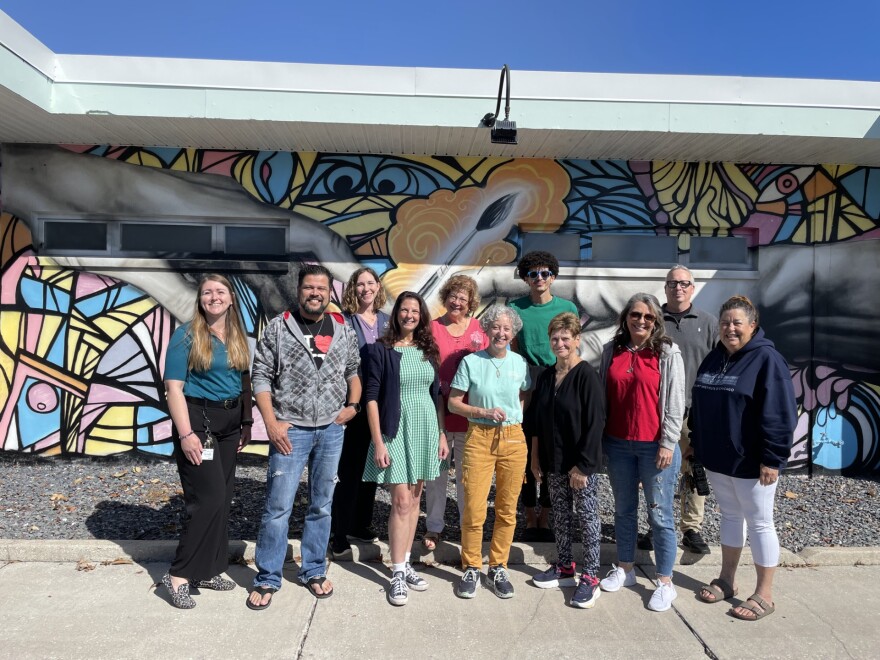 Cape Arts Network founding board members (from left) Samantha Ellis, David Acevedo, Rachel Richardson (back), Amy Ginsburg, Reina Schlager (back), Beverly Fox, Elijah Marcinyszin (back), Dyann Miller, Stacey Sawyer, Matt Connar (back), and Sig Bushman.