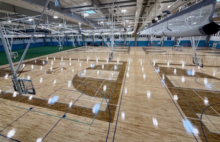 The 87,000 square foot Greenville SportsPark Center gymnasium