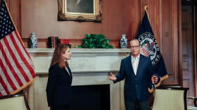 U.S. Sen. Mike Braun (R-Ind.) meets with Supreme Court nominee Amy Coney Barrett.