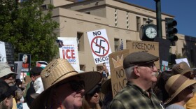 Thousands of advocates gathered at the corner of Monterey and Osos Street in Downtown San Luis Obispo to protest against the Trump Administration.
