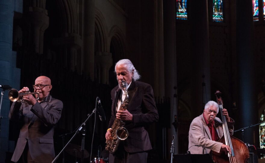 Gary Bartz, Eddie Henderson and Rufus Reid at "Saxophone Colossus": Celebration of Life and Music at Cathedral of St. John The Divine in NYC on September 19, 2026