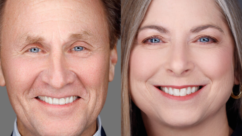 Mike Schultz (left) and Fran Johnson (right)