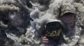 U.S. Navy SEAL candidates participate in Basic Underwater Demolition/SEAL (BUD/S) training in Coronado, Calif., on Jan. 23, 2018. SEALs are the maritime component of U.S. Special Forces and are trained to conduct a variety of operations from the sea, air and land.