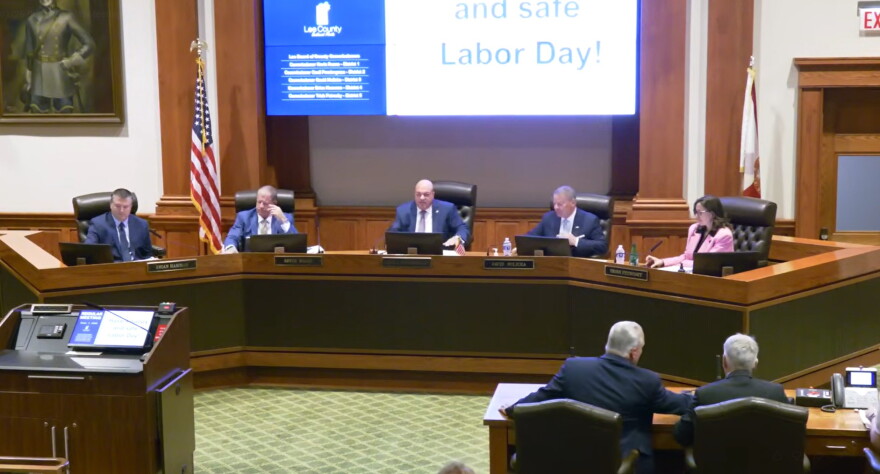 Lee County Board of County Commissioners meeting September 1.