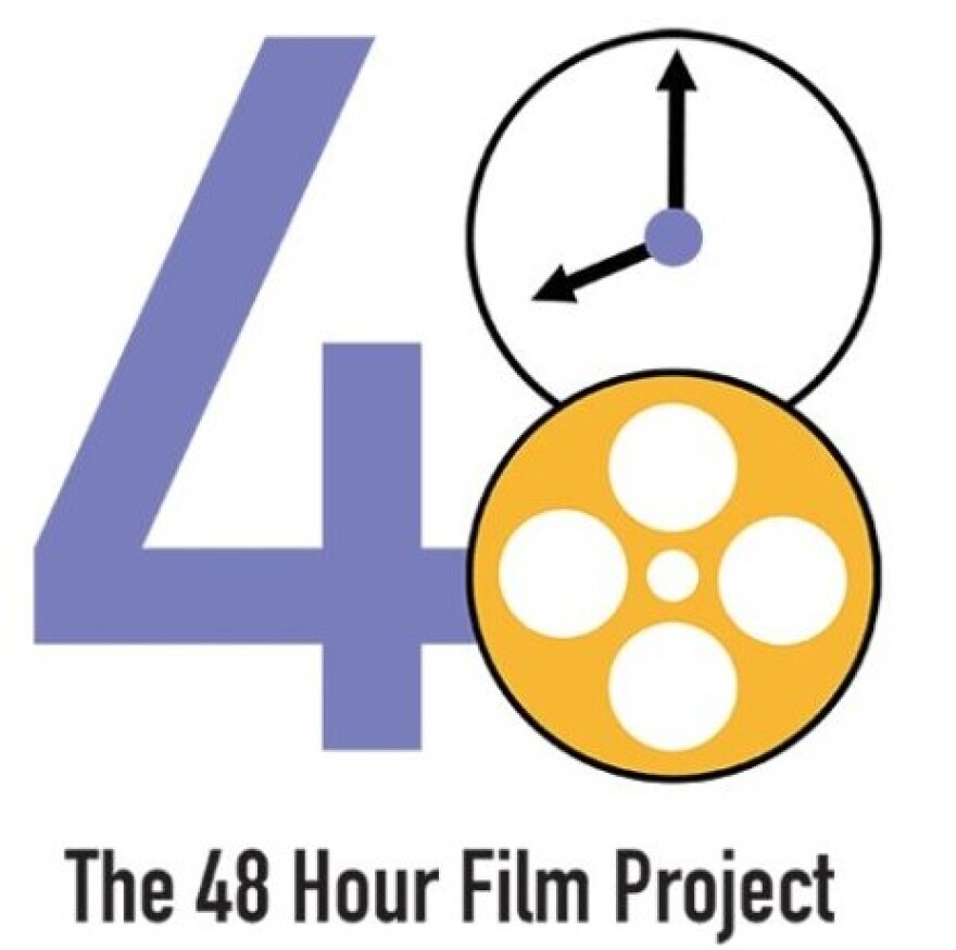 Image shows the logo for the 48 Hour Film Project. 