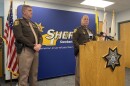 Cumberland County Sheriff Kevin Joyce speaks at a press conference Thursday, Jan. 22nd, the day after a corrections officer was detained by ICE.