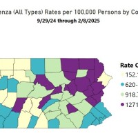 NEPA had high flu rates last season compared to the rest of the state.