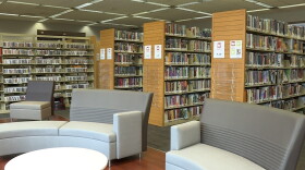 The inside of the Ellettsville Branch of the Monroe County Public Library.