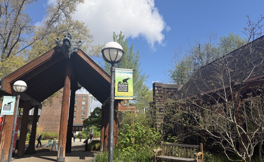 The University of Oregon Museum of Natural and Cultural History, pictured on April 16, 2026.
