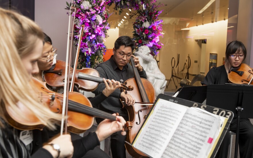 Members of the UMKC Conservatory Graduate Fellowship String Quartet