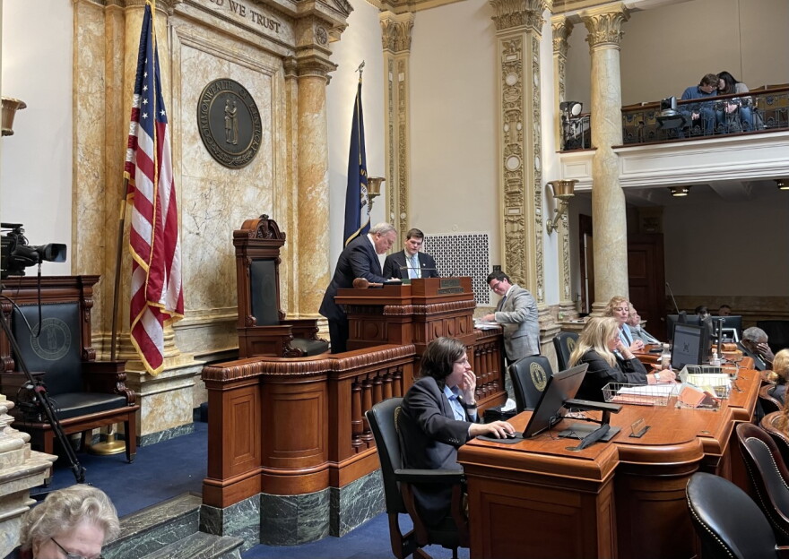 Senate President Robert Stivers Signing Bills 03-30-23
