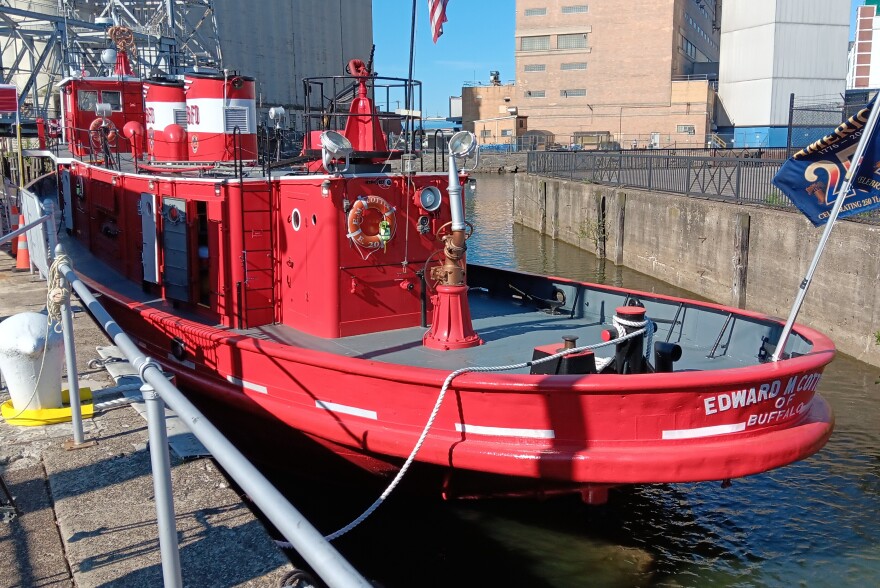 The Edward M. Cotter fireboat has been used by the Buffalo Fire Department since 1900.