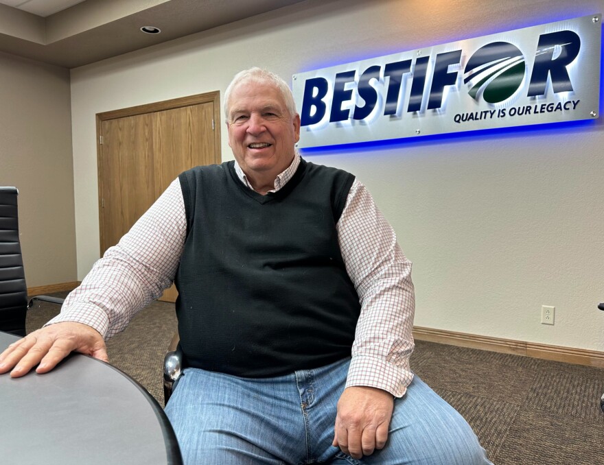 Thayne Larson presides over a software company, a nationwide hay sales and distribution operation, a pet food company, a high-capacity grain depot, and a large hay and row crop farm from Bestifor Farms headquarters in Bellville, Kansas.