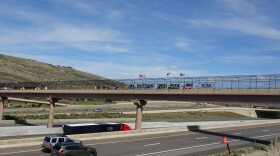 Local protest group "We Believe Visibility Bridge" took to the Interstate 80 overpass in Kimball Junction on May 2 to protest immigration enforcement activities in the Wasatch Back.