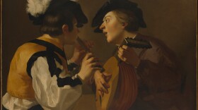 Dutch (Utrecht Caravaggist) Painter, 17th century Two Musicians, 17th century