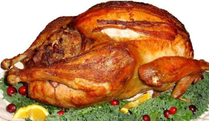 Cooked holiday turkey