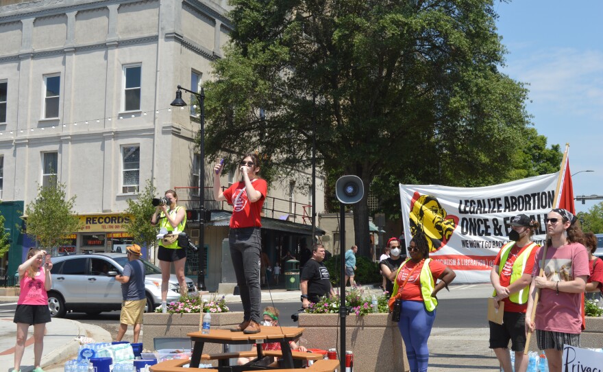 Activists from all over gathered in downtown Athens to fight for abortion rights