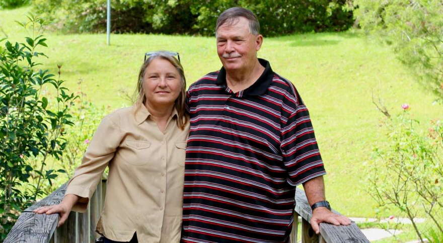 Photo: Guy Nichols and his wife. WFSU
