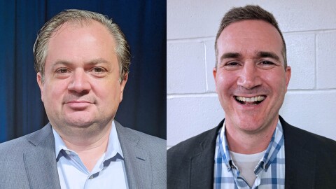 Democrats Stuart Amoriell (left) and Blake Gendebien