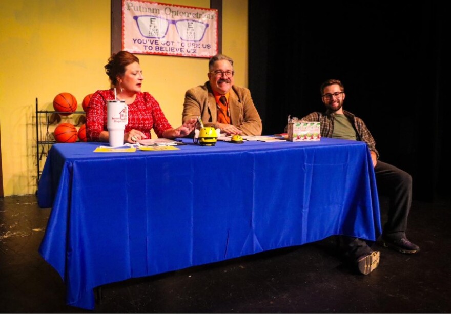 The 25th Annual Putnam County Spelling Bee partial cast.