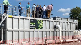 The Hydronucleation Flotation Technology (HFT) captures unsafe water from East Fork's Harsha Lake, cleans it and returns the algae-free water to the lake. In the process it makes a slurry that can be used to make biofuel.