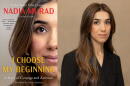 The cover of "I Choose My Beginning" and author Nadia Murad. (Courtesy of Simon & Schuster and Demetric Blyther)