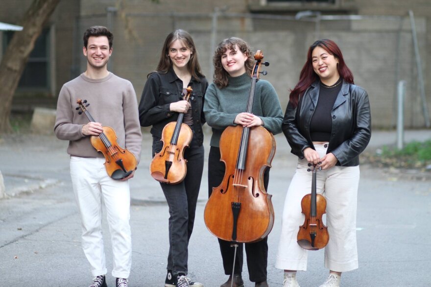 From left to right: Jérôme Chiasson, Celia Morin, Maya Enstad, Jeanel Liang