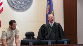 Judge Robert Wonnell presides over a 2025 mock trial held on Constitution Day to teach third graders across the country about the court system.